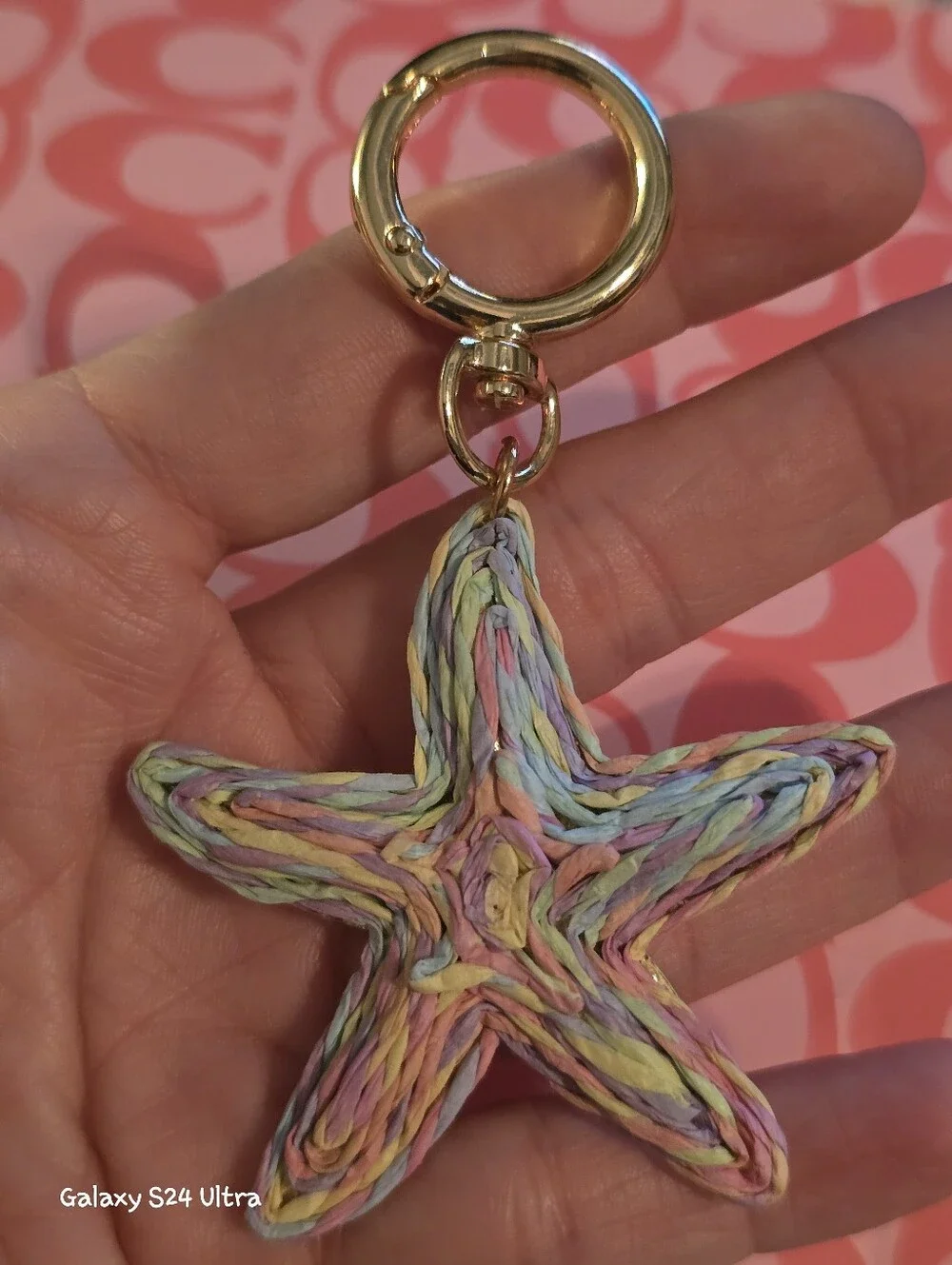 Starfish Bag Charm/ Keychain NEW
